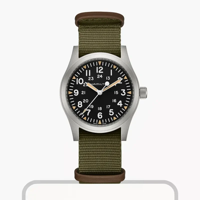 Hamilton Khaki Field Mechanical Textile Band Men's Watch- H69529933